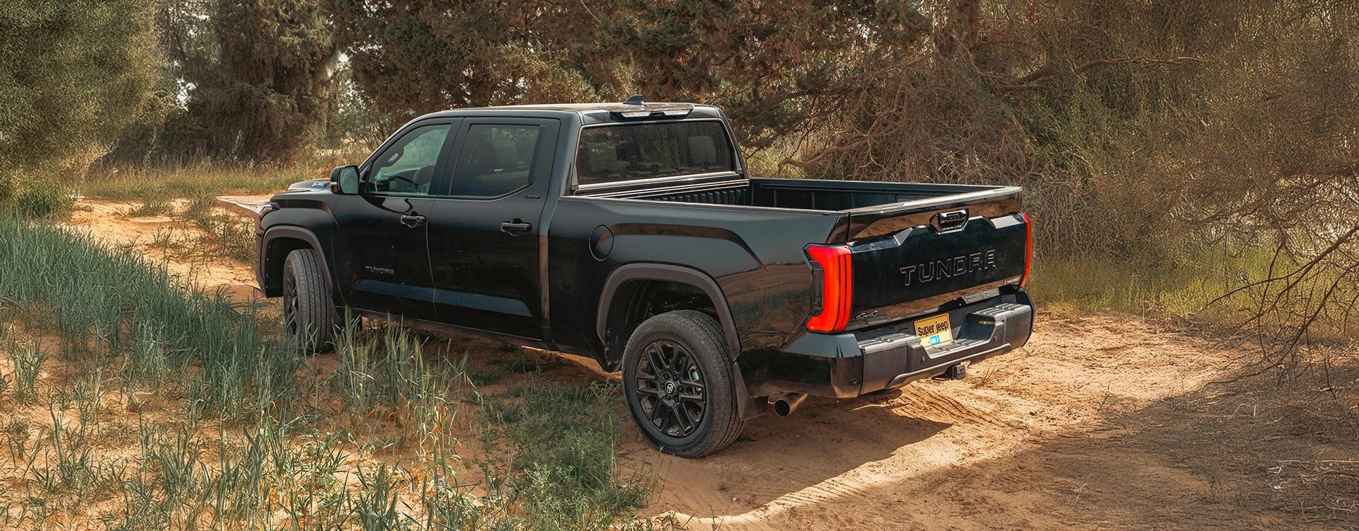 Toyota Tundra Limited Hybrid - מבט אחורי אלכסוני