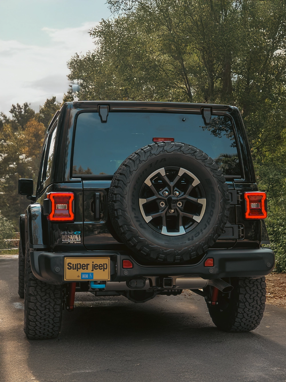 Jeep Wrangler Rubicon X 4xe - מבט אחורי