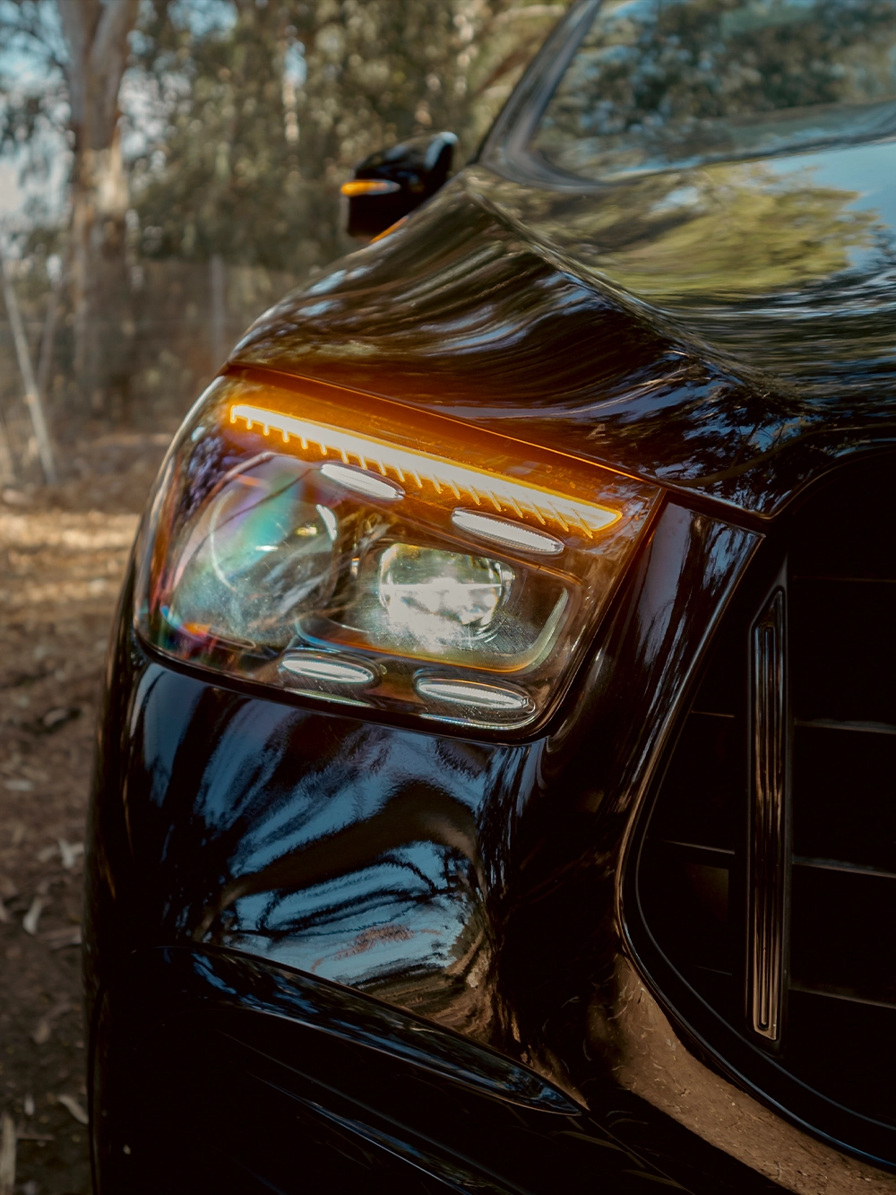 Mercedes-AMG GLE 53 Coupe - תקריב פנסי חזית