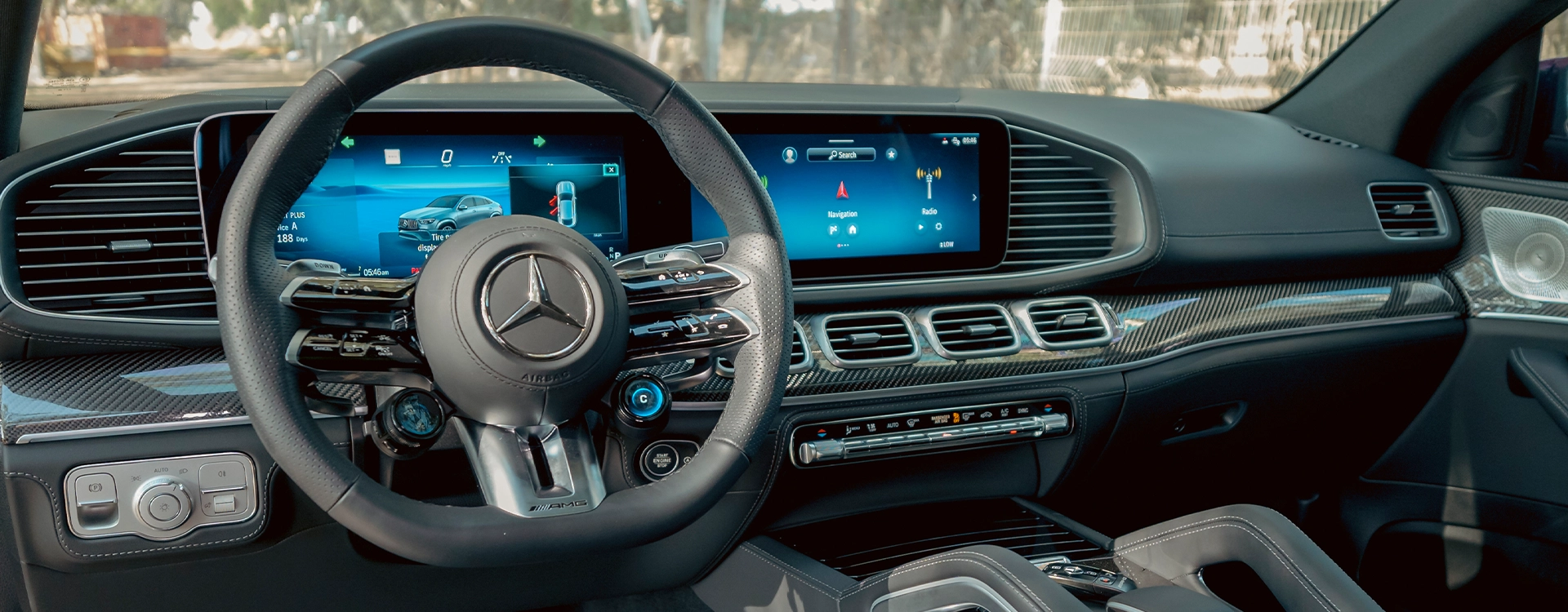 Mercedes-AMG GLE 53 Coupe - דשבורד ומסך מולטימדיה