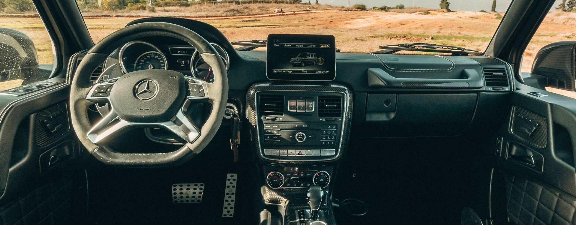 Mercedes-Benz G 500 4x4 Squared Brabus 2018 - דשבורד ומסך מולטימדיה